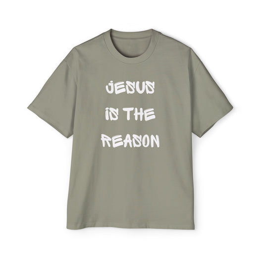 Jesus Is The Reason Men's Heavy Oversized Tee